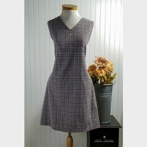 | american eagle | vintage 90s plaid shift dress